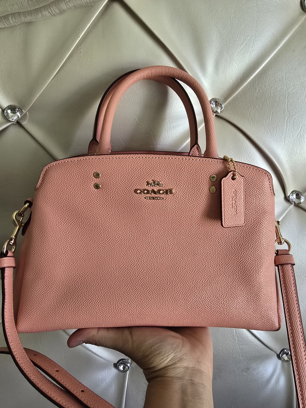 Coach Lillie Carryall in cherry blossom pink